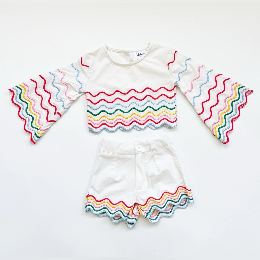 💜🩷💛LOLA & THE BOYS RAINBOW BRIGHT WAVE SET SIZE 6💜🩷💛